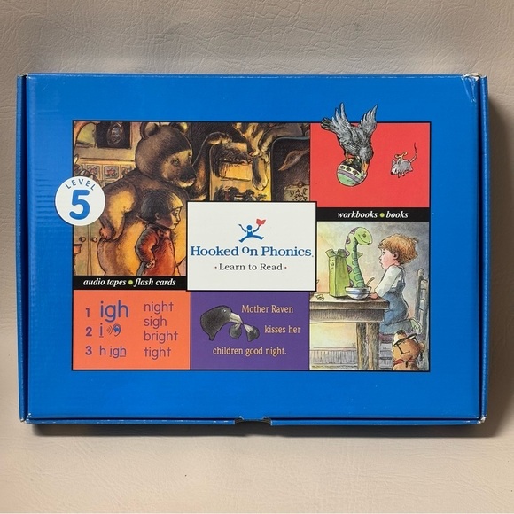 Other - Level 5 Hooked on Phonics Learn to Read Audio Tape Flash Cards Books Cassette